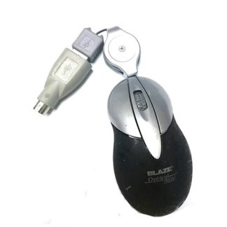 Geeko Black & Silver USB Mini Optical Mouse
