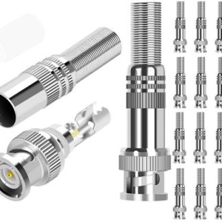 Securnix RG59 16 Pack Screw Spring BNC Connectors