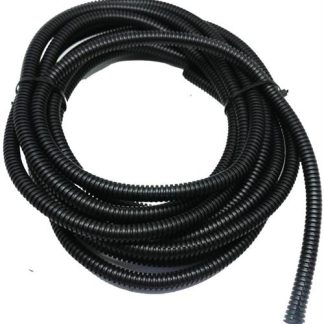 Solarix Flexible Conduit 10mm Diameter PVC Black 5 Metre