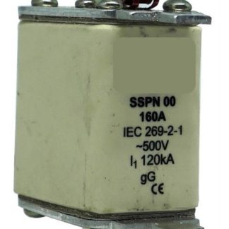 Solarix 500V 160A NH00 Ceramic Din Fuse