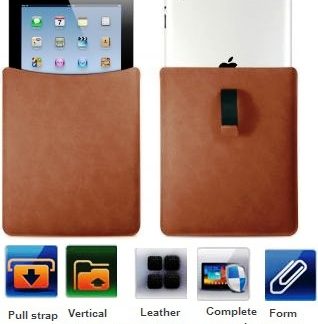 Promate iSlim.3 iPad protective easy pull shamwa leather