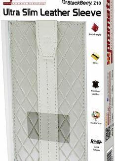 Promate White Zetro BlackBerry Z10 Ultra Slim Leather Sleeve