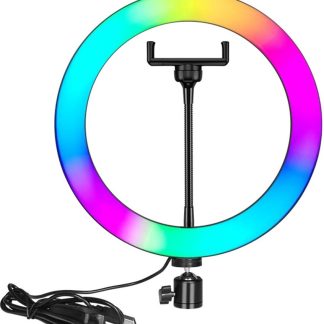 Nesty 10 Inch Multipurpose USB Powered Selfie RGB LED Ring