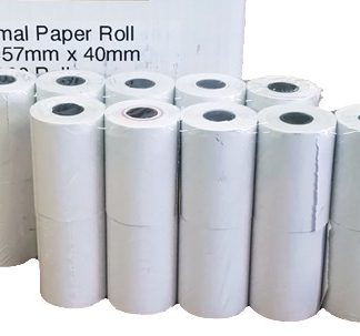 Postron 100 Thermal 57mm X 40mm Credit Card Paper Rolls