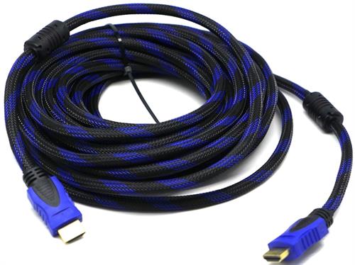 UniQue Blue Braided HDMI 19 Pin to HDMI 19 Pin Cable