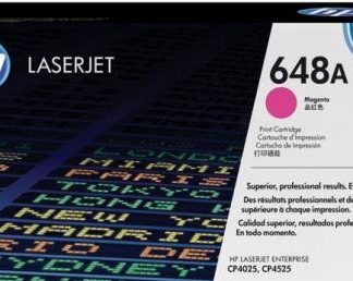 HP 648A Magenta LaserJet Toner Cartridge