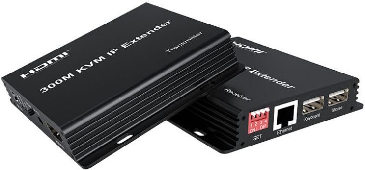 UniQue 300M HDMI KVM IP Transmitter And Receiver Extender