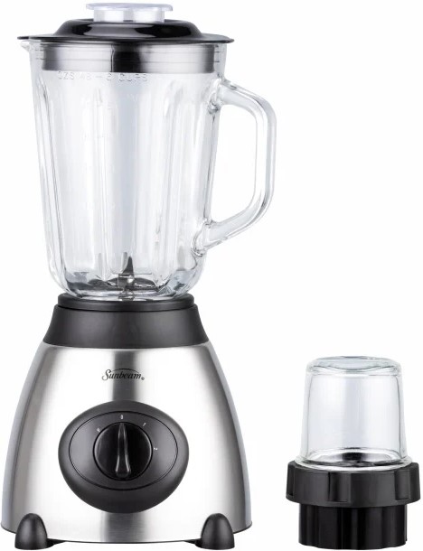 Sunbeam 1.5 Litre Glass Jar Stainless Steel Blender With Grinder