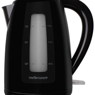 Mellerware Breede 360° Cordless Black 2L Plastic Kettle