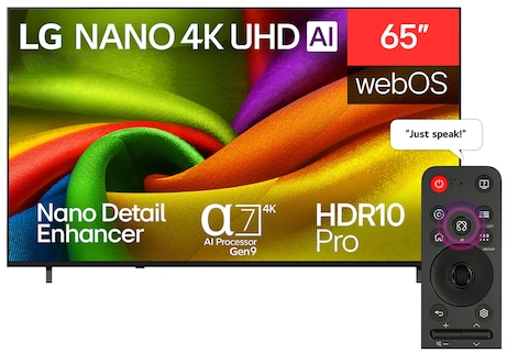 LG 65 Inch NU850B6LA NANO 4K UHD Smart TV