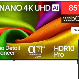 LG 85 Inch NU850B6LA NANO 4K UHD Smart TV