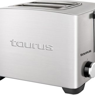Taurus 850W 2 Slice Brushed Stainless Steel Toaster